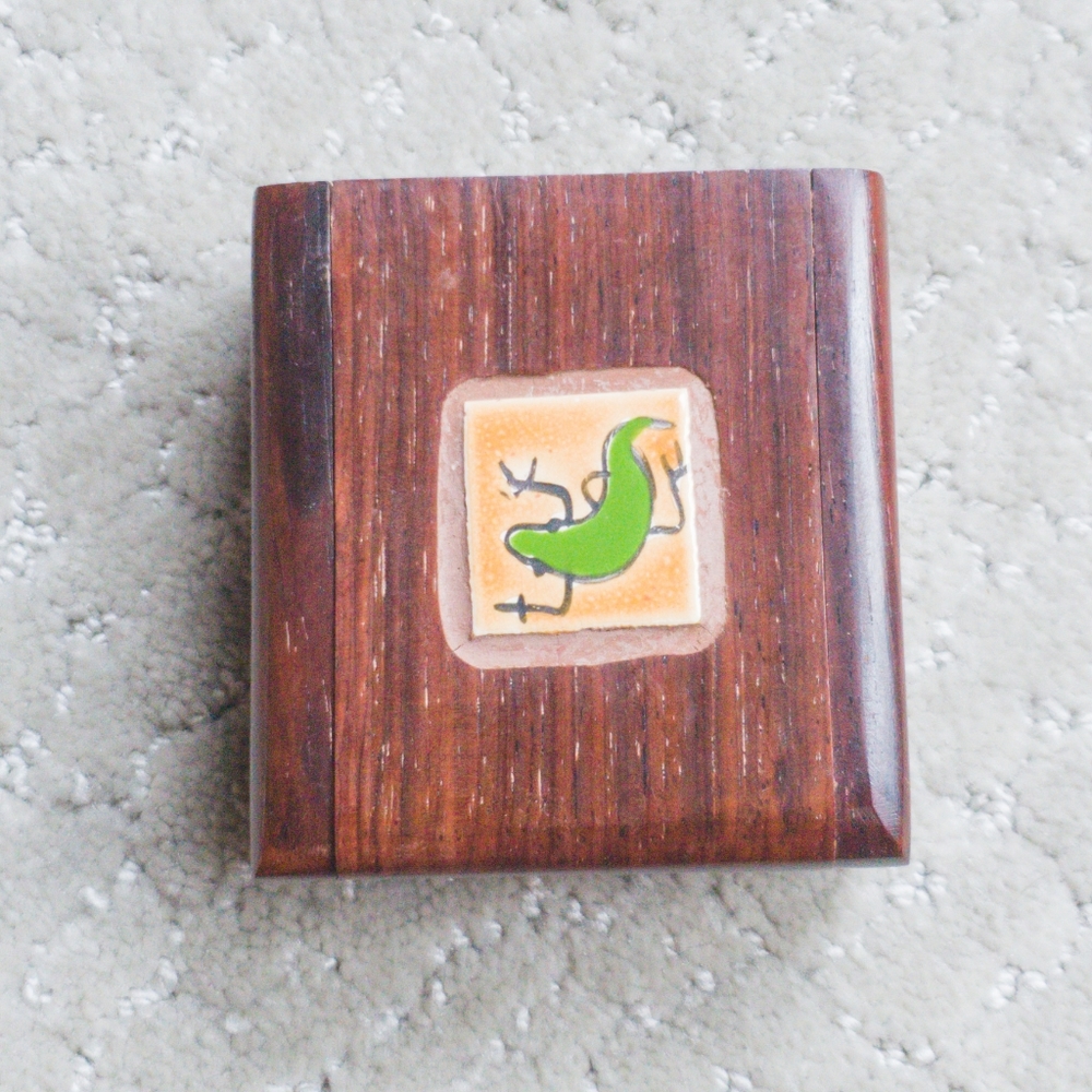 Wooden Jewelry Trinket Box